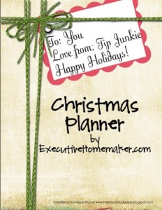 Christmas planner