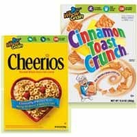 cheerios and cinnamon toast crunch
