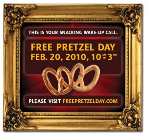 free pretzel day