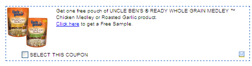 uncle ben's rice sample