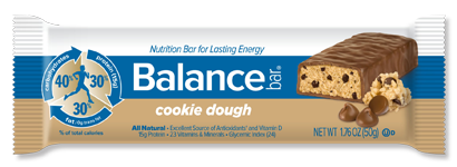 balance bar cookie dough