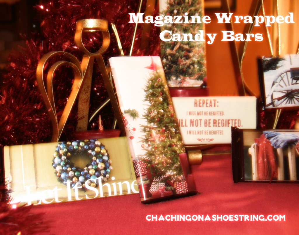 Magazine Wrapped Candy Bars