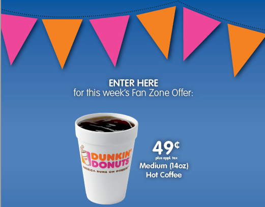 dunkin donuts fan zone