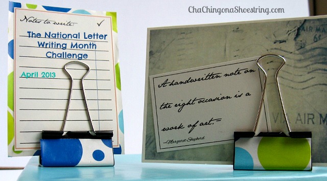 National Letter Writing Month Challenge