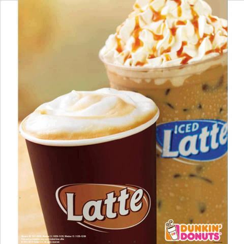 dunkin latte