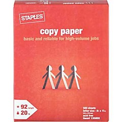 staples copy paper