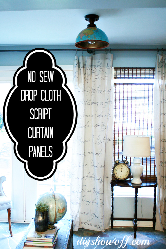 No-sew-dropcloth-curtains