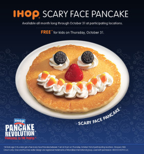 scary face pancake