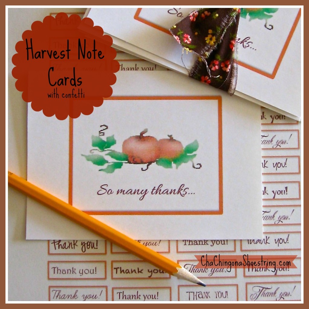 Pic Harvest Notecards