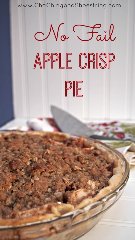 Apple crisp in a pie? Amazing! This recipe is a must try!