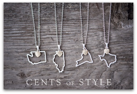 Cents of Style State Pendant Necklaces