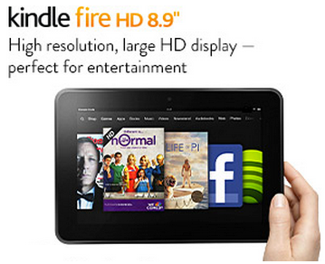 Kindle Fire HD 8.9 Best Christmas Deal 2013