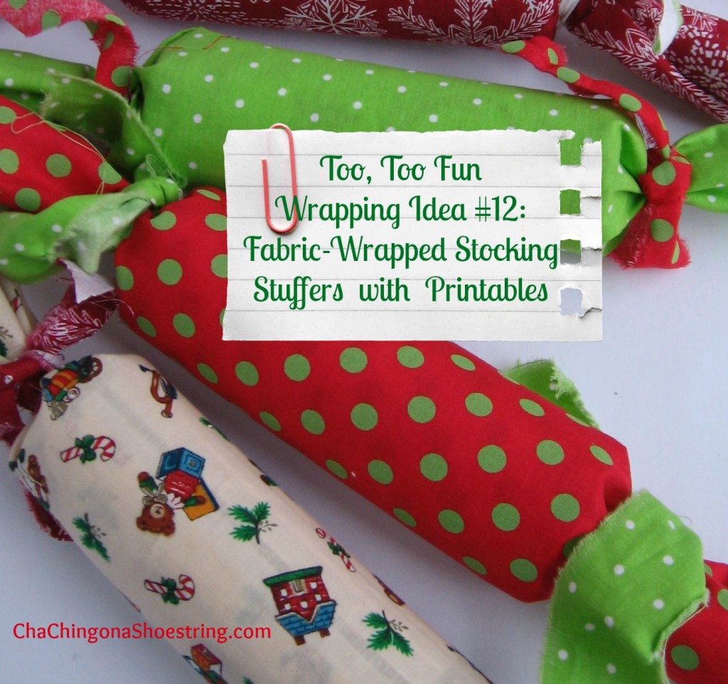  Fabric Wrapped Stocking Stuffers