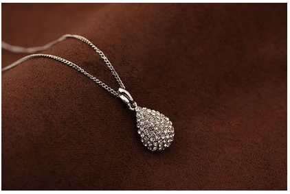 Silver-and-Gold-Teardrop-Necklace