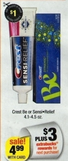 Crest Be Toothpaste at CVS