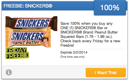 snickers savingstar