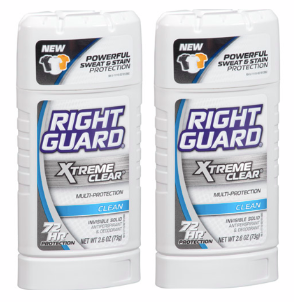 Right Guard xtreme clear