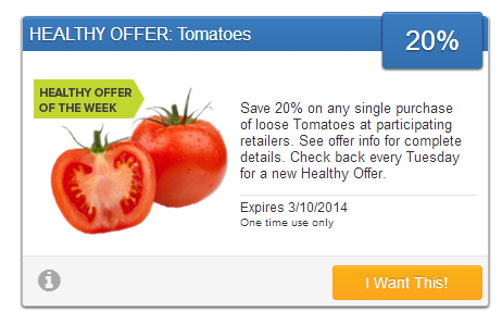 tomatoes savingstar offer