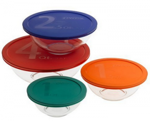 pyrex bowls with lids