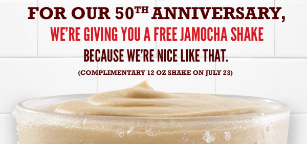 free jamocha shake
