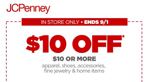 JCPenny Labor Day Weekend Coupon
