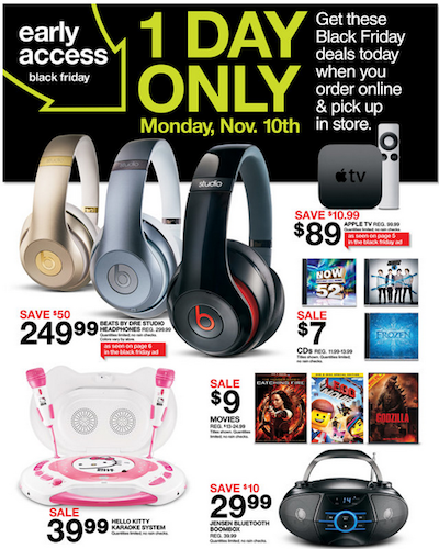 Target Black Friday Deals Sneak Peek 2014