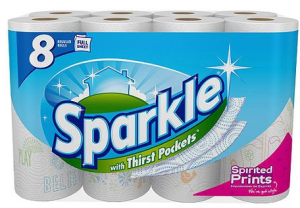 Sparkle Paper Towels for $0.38...