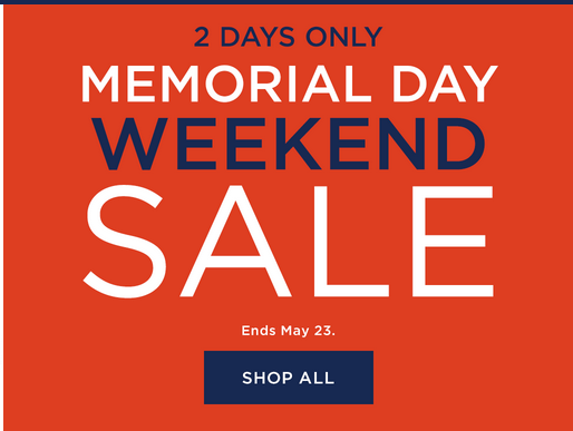 Kohl's Memorial Day Weekend Sale 2015
