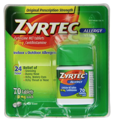 Amazon: Zyrtec 70-Count Allergy Relief Tablets (10mg) as low as $11.41 ...