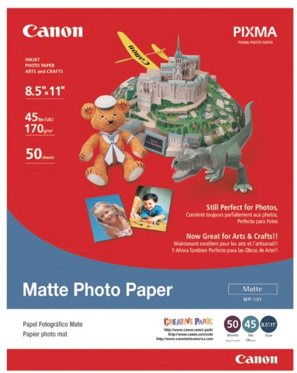 Canon Matte Photo Paper, 8.5 x 11 Inches, 50 Sheets