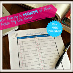 How Planning a Month of Meals Makes My Life Easier + FREE Printable