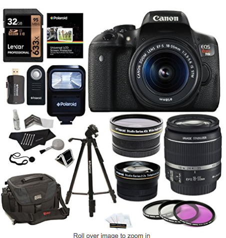 Cyber Monday Canon EOS Rebel T6i Best Deal
