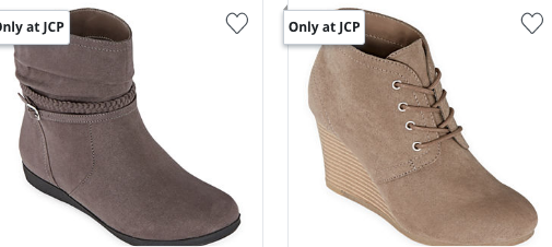 jcpenney womens boots